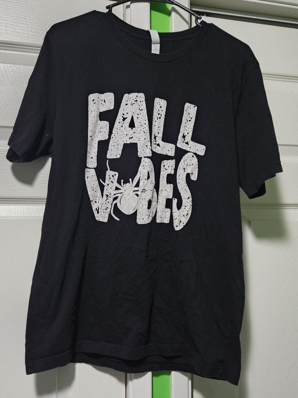 Bella Canvas Black Tee with White "Fall Vibes" Graphic